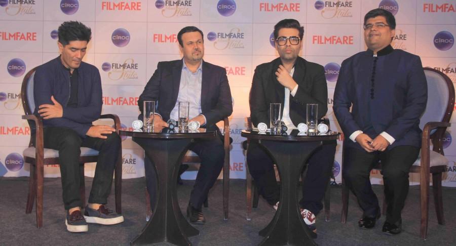 Karan Johar, Manish Malhotra at cover launch of Ciroc Filmfare Glamour & Style Awards Filmfare Glamour & Style Awards,Karan Johar,Manish Malhotra,Cover launch,photos