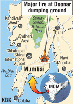 Smoke from Deonar dumpyard fire chokes Mumbai