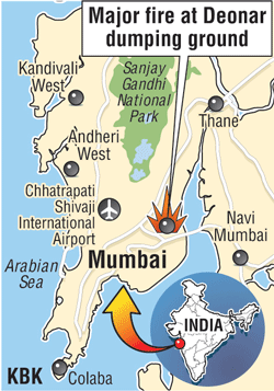 Smoke from Deonar dumpyard fire chokes Mumbai Deonar fire,Mumbai smog,Deonar dumpyard smoke,Deonar Mumbai news,Deonar infographic