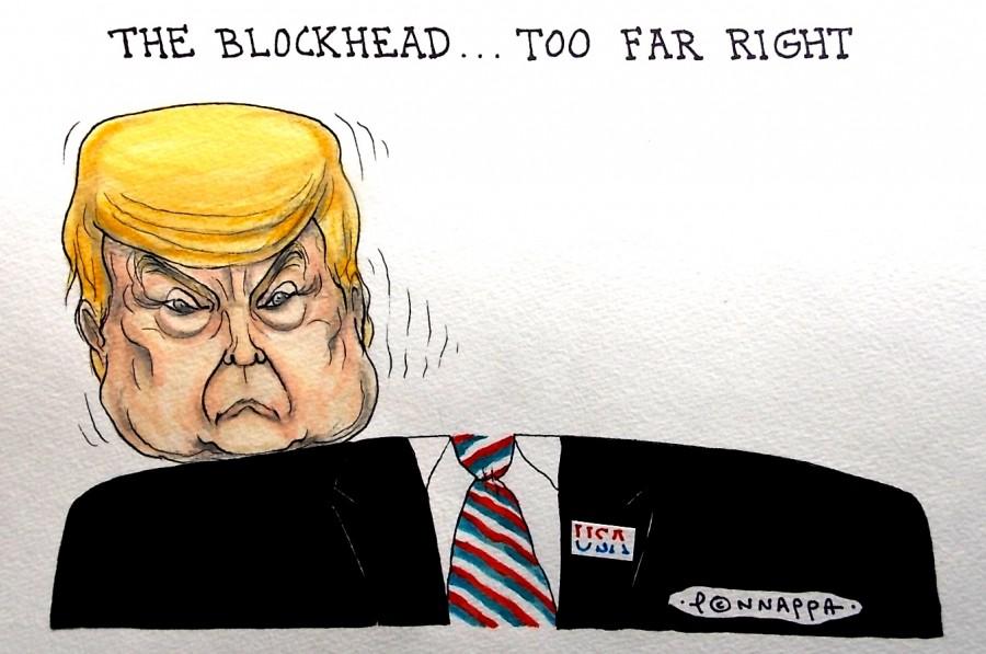 IBTimes Cartoon US Presidential race,Donald trump,republican candidate donald trump