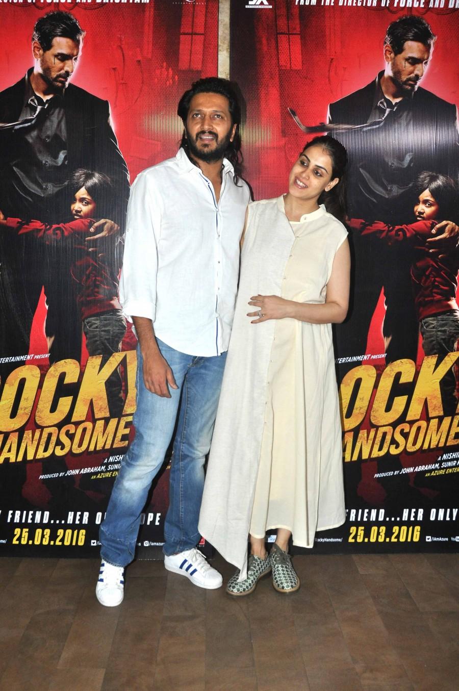 Director Nishikant Kamat, Sonakshi Sinha, Harshvardhan Rane, Riteish Deshmukh, Genelia D'Souza, singer Ayushmann Khurrana, Sooraj Pancholi and others graced the event. Rocky Handsome,Rocky Handsome Special Screening,Director Nishikant Kamat,Sonakshi Sinha,Harshvardhan Rane,Riteish Deshmukh,Genelia D'Souza,singer Ayushmann Khurrana,Sooraj Pancholi,Rocky Handsome Special Screening pics,Rocky Handsome Special Screenin