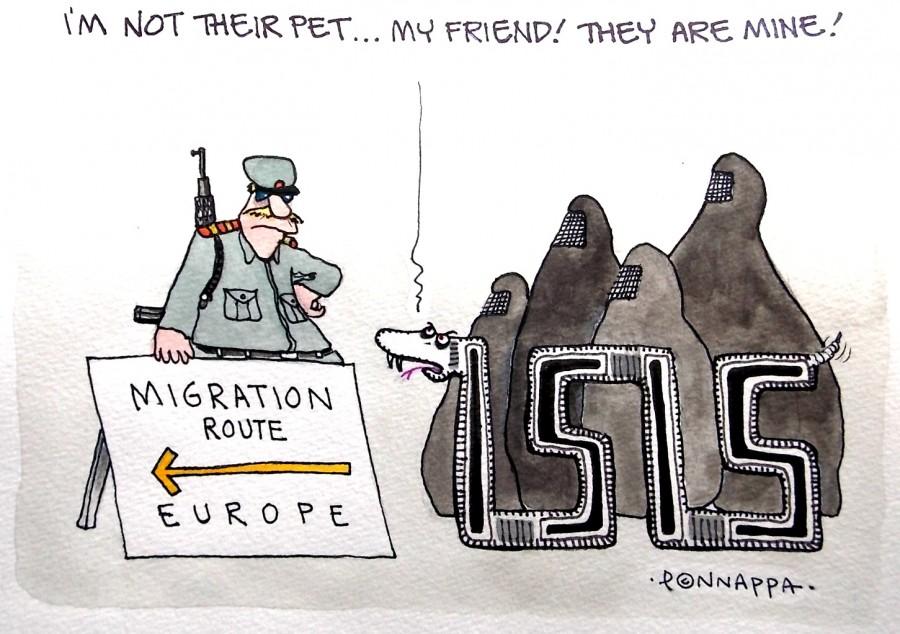 IBTimes Cartoon IBTimes Cartoon,Ponappa cartoon,March cartoon,ISIS cartoon