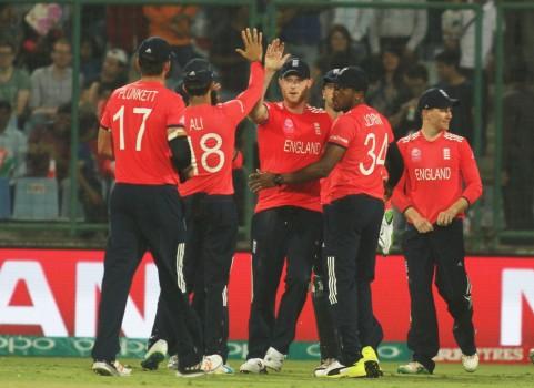 England eliminated Sri Lanka and South Africa with a 10-run win over the Asian team in the World Twenty20 cricket tournament at the Ferozeshah Kotla on Saturday.