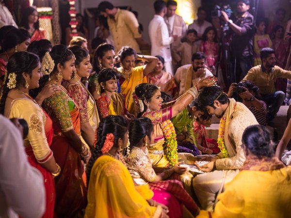 Megastar Chiranjeevi's second daughter Srija Konidela entered wedlock with NRI Kalyan at a private wedding ceremony. Chiranjeevi daughter Srija,Chiranjeevi daughter Srija wedding,Chiranjeevi daughter Srija marriage,Srija wedding,Srija marriage,Srija wedding pics,Srija wedding images,Srija wedding photos,Srija wedding stills,Srija wedding pictures,Ram Charan,Allu Arjun,C