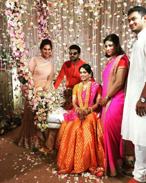 Megastar Chiranjeevi's second daughter Srija Konidela entered wedlock with NRI Kalyan at a private wedding ceremony. Chiranjeevi daughter Srija,Chiranjeevi daughter Srija wedding,Chiranjeevi daughter Srija marriage,Srija wedding,Srija marriage,Srija wedding pics,Srija wedding images,Srija wedding photos,Srija wedding stills,Srija wedding pictures,Ram Charan,Allu Arjun,C