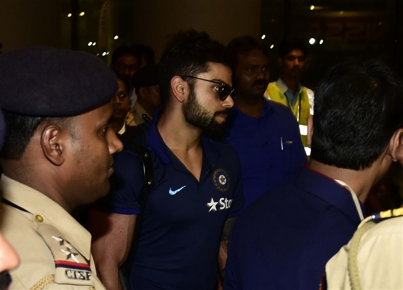 The Indian cricket team, led by skipper Mahendra Singh Dhoni, arrived here on Monday evening ahead of the World Twenty20 second semi-final clash against the West Indies on Thursday. Team India,India Team,India vs West Indies,India vs West Indies Semi Final,India Semi Final,World T20 Semi Final,T20 semi final,World T20,world t20 results,Dhoni,Virat Kohli,Ravichandran Ashwin,Ashish Nehra,Yuvaraj singh