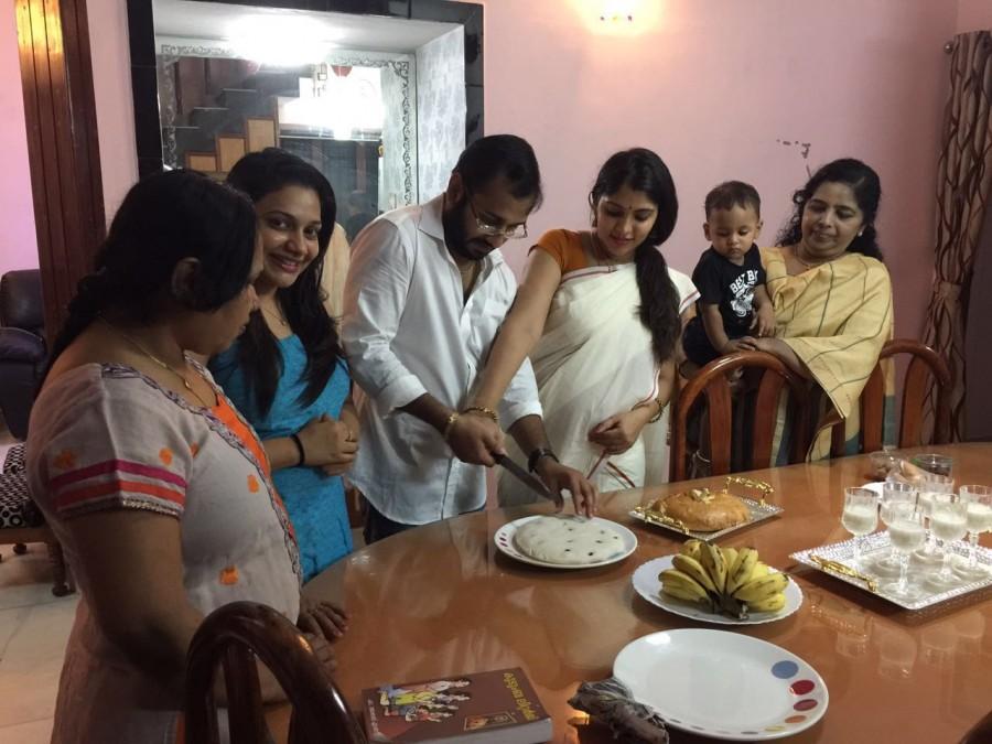 South Indian actress Muktha is now six months pregnant. Muktha,muktha pregnant,actress muktha pregnant,rinku tomy,rimi tomy