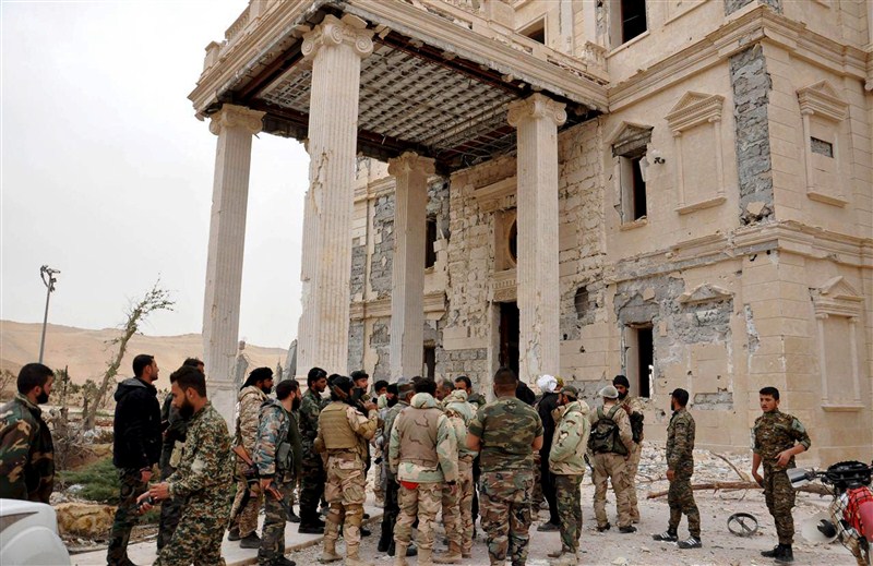 Syrian government forces backed by heavy Russian air support drove Islamic State out of Palmyra on Sunday, inflicting what the army called a mortal blow to militants who seized the city last year and dynamited its ancient temples. Palmyra recaptured from ISIS,Palmyra recaptured,Palmyra,Islamic State,Syrian government,ancient temples,Syria and Iraq,Russian and Syrian air strikes