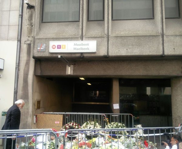 Indian Prime Minister Narendra Modi pays tributes to Belgium terror victims at blast-hit metro station. Narendra Modi,Indian Prime Minister Narendra Modi,PM Narendra Modi,Modi pays tributes to Belgium terror victims,Modi visits Belgium terror victims,India-EU Summit,2016 India-EU summit,Raghavendra Ganesan,metro station bombing
