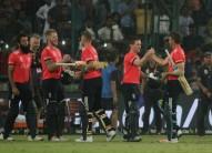 England produced a dominant performance to outclass New Zealand by seven wickets in their World Twenty20 semi-final at the Ferozeshah Kotla Stadium.