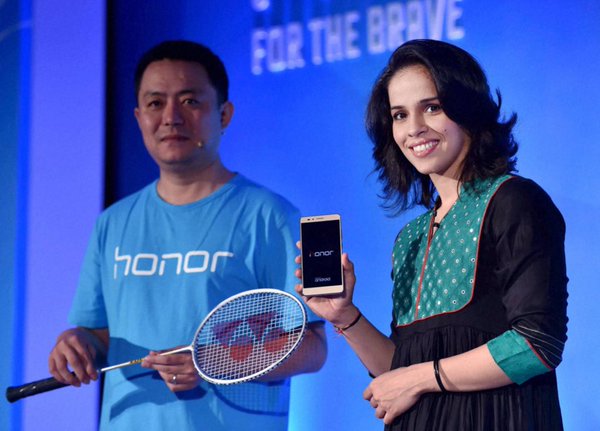 Leading e-brand from Huawei Honor on Wednesday roped in ace badminton player and Olympic medalist Saina Nehwal as its brand ambassador in India. Saina Nehwal,Saina Nehwal brand ambassador,Huawei Honor,Olympic medalist Saina Nehwal