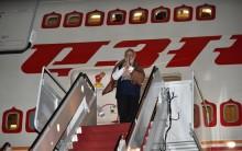 Indian Prime Minister Narendra Modi arrives in US for nuclear summit.