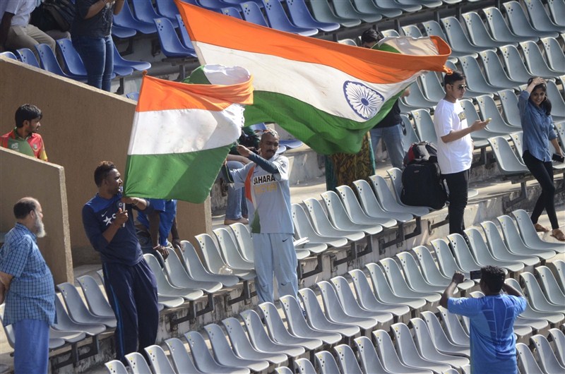 Indian cricketers during a practice session ahead of their WT20 semi-final match against West Indies at Wankhede Stadium in Mumbai on March 30, 2016. India vs West Indies,India vs West Indies World T20 Semi Final,India vs West Indies Semi Final,India vs West Indies World T20,WT20 semi-final,Wankhede Stadium,Virat Kohli,MS Dhoni,practice session