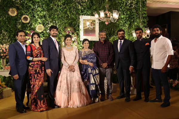Megastar Chiranjeevi's second Srija Konidela wedding reception. Srija Konidela wedding reception,Srija Konidela reception,Chiranjeevi,ram charan,Allu arjun,Srija Konidela wedding reception pics,Srija Konidela wedding reception images,Srija Konidela wedding reception stills,Srija Konidela wedding reception pictures,Sri