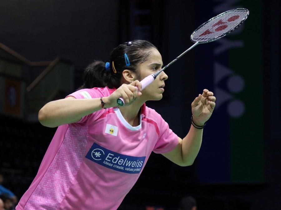 India's premier badminton star Saina Nehwal orchestrated a fight back to beat Sung Ji Hyun in the quarter-finals, but compatriot P.V. Sindhu crashed out of the $300,000 India Open Superseries at the Siri Fort Sports Complex on Friday. Saina Nehwal,badminton star Saina Nehwal,India's premier badminton star Saina Nehwal,Saina Nehwal enters India Open semis,India Open semis,P.V. Sindhu,India Open Superseries,Siri Fort Sports,Saina enters India Open semis