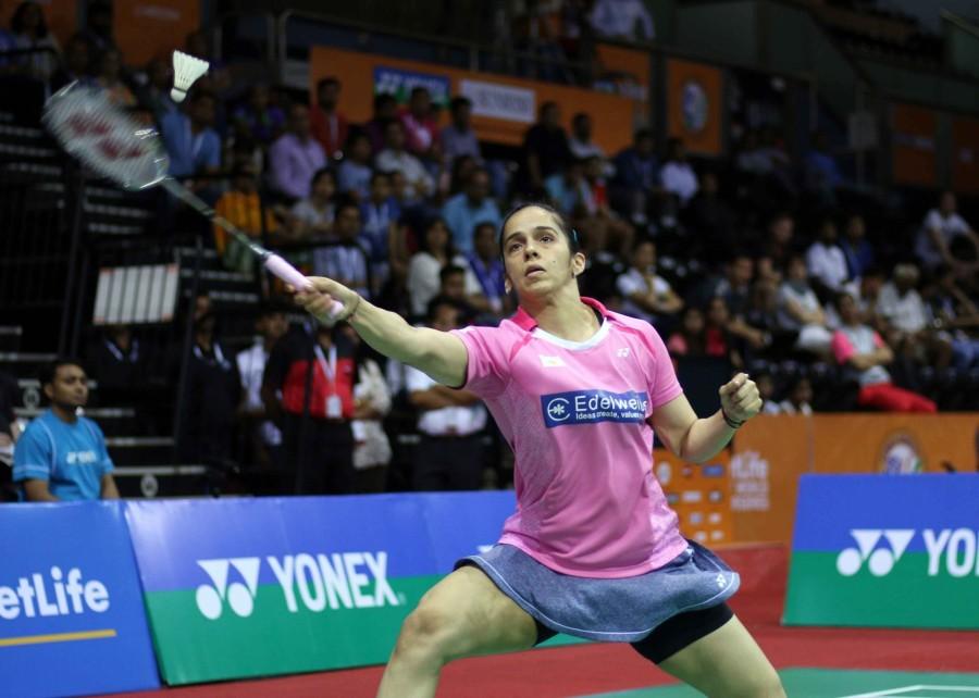 India's premier badminton star Saina Nehwal orchestrated a fight back to beat Sung Ji Hyun in the quarter-finals, but compatriot P.V. Sindhu crashed out of the $300,000 India Open Superseries at the Siri Fort Sports Complex on Friday. Saina Nehwal,badminton star Saina Nehwal,India's premier badminton star Saina Nehwal,Saina Nehwal enters India Open semis,India Open semis,P.V. Sindhu,India Open Superseries,Siri Fort Sports,Saina enters India Open semis