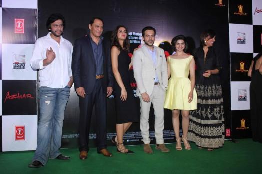 Bollywood upcoming movie Azhar Trailer Launch pics. Celebs like Mohd Azharuddin, Emraan Hashmi, Prachi Desai and Lara Dutta graced the event.
