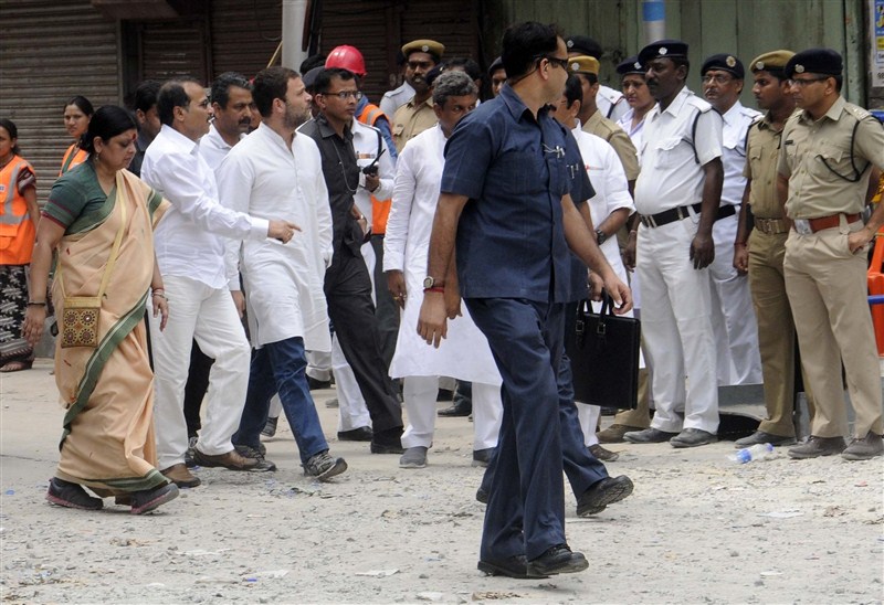 Congress vice president Rahul Gandhi on Saturday visited the city's Posta area where an under-construction flyover collapse killed 24 people and later met the injured in a hospital. Rahul Gandhi,Rahul Gandhi visits Kolkata Flyover Collapse,Congress vice president Rahul Gandhi,under-construction flyover collapse,president Rahul Gandhi,Kolkata Flyover Collapse,Flyover Collapse
