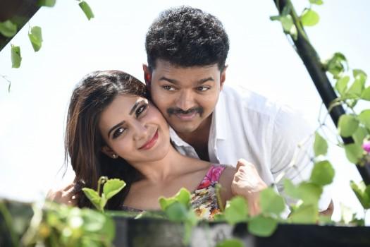 Vijay's upcoming Theri Tamil movie titled as Policeodu in Telugu.