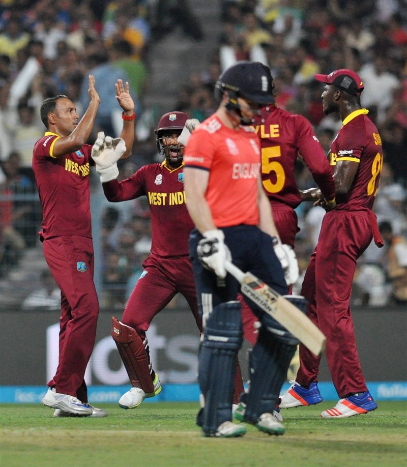 A late blitz from Carlos Brathwaite, with 34 off 10 balls, and a stupendous 85 not out from Marlon Samuels ensured West Indies grab a thrilling four-wicket victory to beat England and emerge as the World Twenty20 champions at the Eden Gardens on Sunday. West Indies beat England,West Indies wins World Twenty20,World Twenty20,World Twenty20 finals,icc world twenty20,World Twenty20 champions,Marlon Samuels,Eden Gardens,Carlos Brathwaite