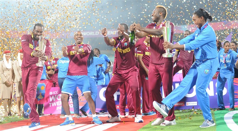 Both men and women team of West Indies after winning their respective World Twenty20 titles got into celebration and party mode with 'Champion Dance' that has been made famous by star all-rounder Dwayne Bravo. Windies men,Windies women,Windies celebrate World T20 win with Champion Dance,World T20 win with Champion Dance,Champion Dance,World Twenty20 titles,World T20
