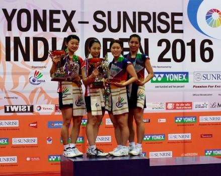 Japan's rising star shuttler Kento Momota and Thailand's Ratchanok Intanon emerged winners in the finals of the $300,000 India Open Superseries on Sunday.