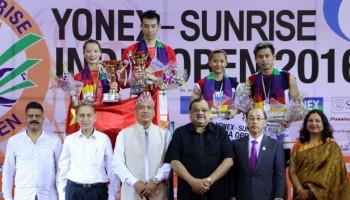 Badminton,India Open,Kento Momota and Thailand's Ratchanok Intanon,Kento Momota,Ratchanok Intanon,India Open 2016