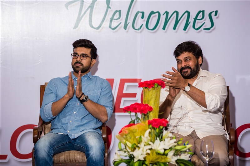 Megastar Chiranjeevi and Ram Charan met and greeted the blood donors and organisers, who contributed dearly towards the success of the mega blood donation camps organized across various parts of the world. Chiranjeevi,Ram Charan,Chiranjeevi thanked the blood donors,Ram Charan thanked the blood donors,mega blood donation camps,blood donation camps,blood donation