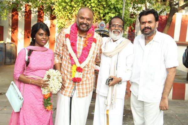 The sequel to 2007 Tamil coming-of-age sports drama Chennai 600028 movie launch,Chennai 600028 movie pooja,Chennai 600028,Venkat Prabhu,Gangai Amaran,Premgi Amaren,Vaibhav,Chennai 600028 part 2,Chennai 600028 sequel