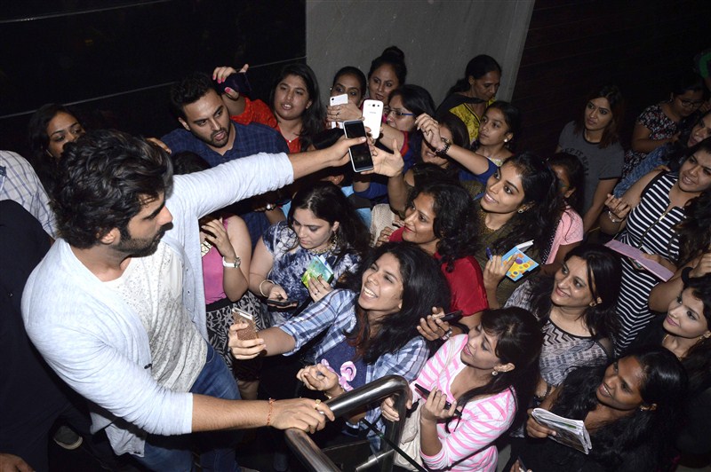 Bollywood actor Arjun Kapoor during the special screening of film Ki & Ka. Arjun Kapoor,Arjun Kapoor at special screening of film Ki & Ka,Ki & Ka special screening,Ki & Ka,bollywood movie Ki & Ka,Ki & Ka special screening pics,Ki & Ka special screening images,Ki & Ka special screening stills,Ki &