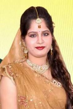 BSP Rajya Sabha MP Narendra Kashyap's daughter-in-law was found dead here on Wednesday with a gunshot injury on her head, police said.