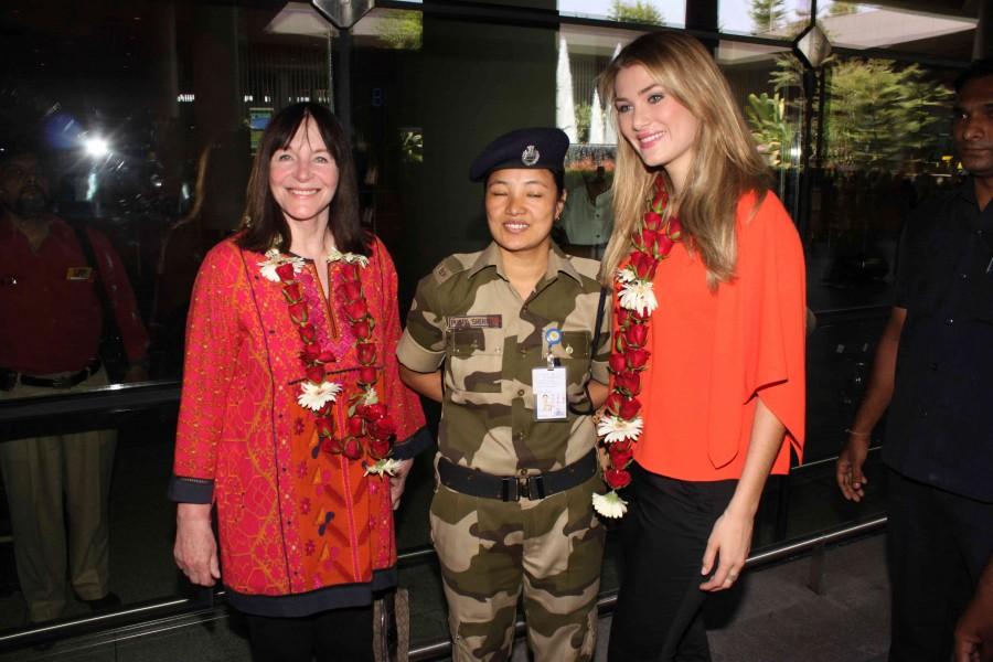 Miss World 2015 Mireia Lalaguna arrives in city Miss World 2015 Mireia Lalaguna,Mireia Lalaguna,Miss World 2015,Mireia Lalaguna pics,Mireia Lalaguna images,Mireia Lalaguna stills,Mireia Lalaguna pictures