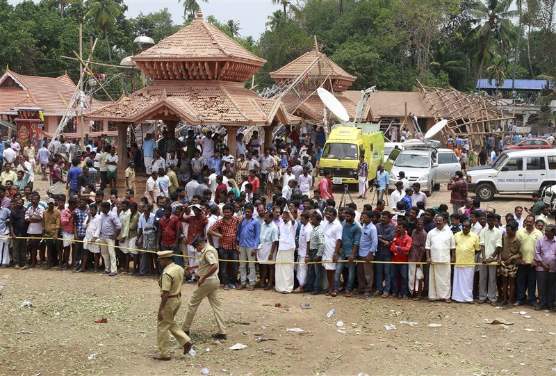 The pre-dawn Sunday tragedy at the Puttingal Devi temple in the coastal town of Paravur in Kollam district, about 60 km from here, also left more than 350 people injured, some critically. Kerala temple tragedy,temple tragedy,Kollam,Kollam Temple,Paravur,Puttingal Devi temple,Puttingal Devi Temple fire