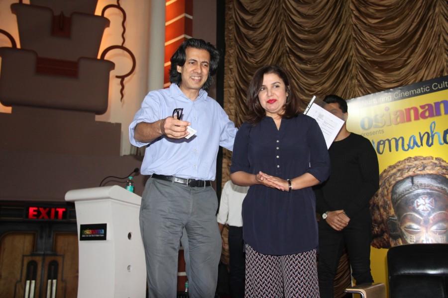 Bollywood film director Farah Khan announces her next film stars two women at Osianama Womanhood Masterclass. Farah Khan,Osianama Womanhood Masterclass,Farah Khan announces her next film stars two women at Osianama Womanhood Masterclass,Bollywood film director Farah Khan,Dillzan Wadia,Neville Tuli,Gautam Gulati,Harshvardhan Rane,Kavitta Verma,Mudasir Ali,SMM Ausa