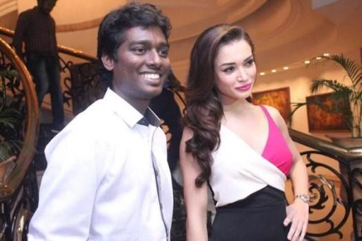 Theri press meet held last night (12th April) with Director Atlee, Amy Jackson, Baby Nainika and Actress Meena.