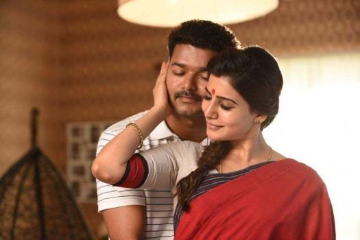 Theri is an upcoming Tamil action film written and directed by Atlee. Starring Vijay, Samantha and Amy Jackson in the lead role.