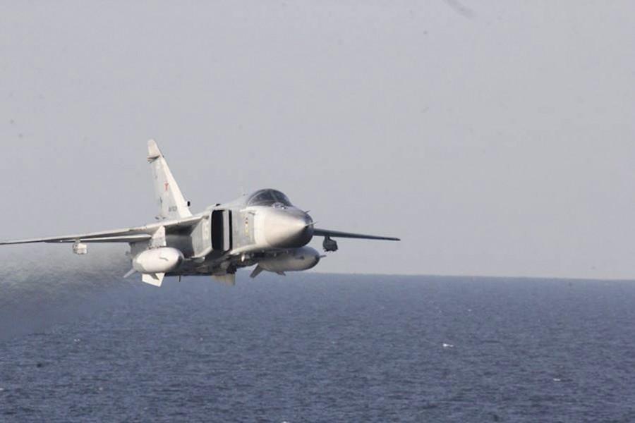 Two Russian warplanes flew simulated attack passes near a U.S. guided missile destroyer in the Baltic Sea, the U.S. military said, with one official describing them as one of the most aggressive interactions in recent memory. Russian jets fly,Russian jets fly over U.S Ship,Two Russian warplanes,Russian warplanes,warplanes,U.S. military