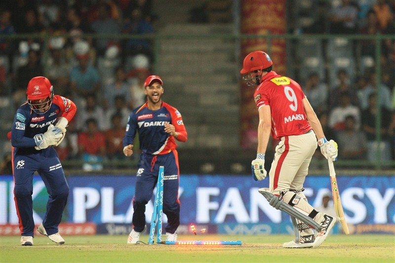 Leg-spinner Amit Mishra's 4/11 proved crucial as Delhi Daredevils thrashed Kings XI Punjab by eight wickets in an Indian Premier League (IPL) contest at the Ferozeshah Kotla on Friday. Delhi Daredevils beat Kings XI Punjab by 8 wickets,Delhi Daredevils beat Kings XI Punjab,Delhi Daredevils vs Kings XI Punjab,Delhi Daredevils,Kings XI Punjab,Amit Mishra,Leg-spinner Amit Mishra,Indian Premier League,Indian Premier League 2016,Indian Premi