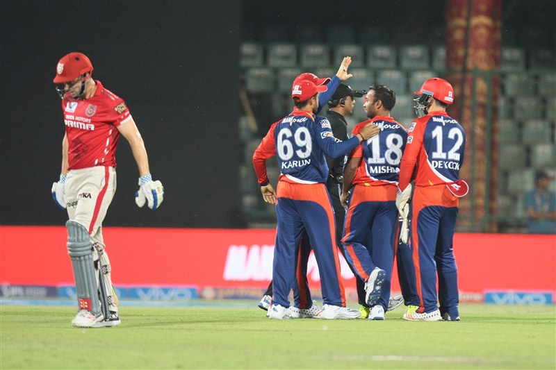 Leg-spinner Amit Mishra's 4/11 proved crucial as Delhi Daredevils thrashed Kings XI Punjab by eight wickets in an Indian Premier League (IPL) contest at the Ferozeshah Kotla on Friday. Delhi Daredevils beat Kings XI Punjab by 8 wickets,Delhi Daredevils beat Kings XI Punjab,Delhi Daredevils vs Kings XI Punjab,Delhi Daredevils,Kings XI Punjab,Amit Mishra,Leg-spinner Amit Mishra,Indian Premier League,Indian Premier League 2016,Indian Premi