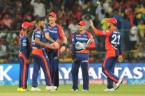 Riding on opener Quinton De Kock's heroics, Delhi Daredevils (DD) on Sunday defeated the Royal Challengers Bangalore (RCB) in the group stage match of the Indian Premier League (IPL) at the Chinnaswami Stadium here.