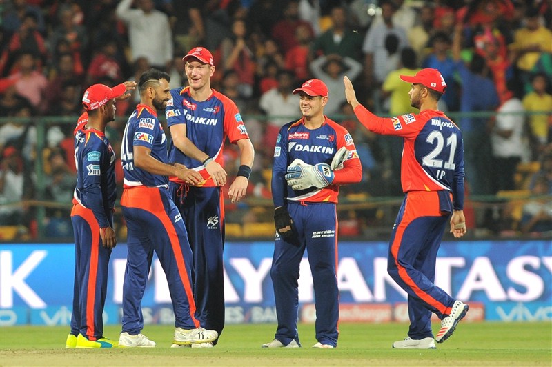 Riding on opener Quinton De Kock's heroics, Delhi Daredevils (DD) on Sunday defeated the Royal Challengers Bangalore (RCB) in the group stage match of the Indian Premier League (IPL) at the Chinnaswami Stadium here. Delhi Daredevils beat Royal Challengers Bangalore by 7 wickets,Delhi Daredevils beat Royal Challengers Bangalore,Delhi Daredevils,Royal Challengers Bangalore,Quinton De Kock,Indian Premier League,Indian Premier League 2016,Indian Premier League 9,IPL 2016