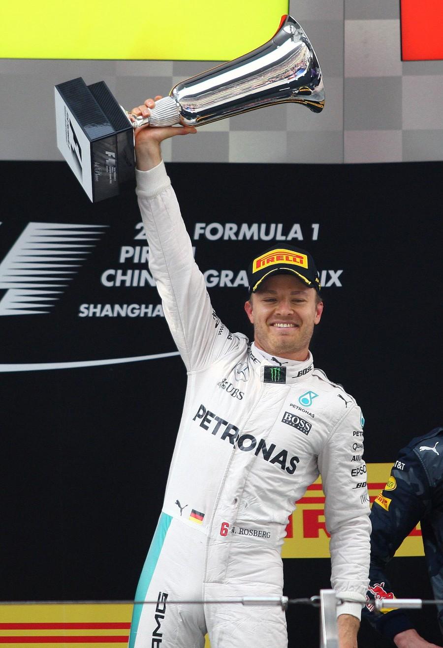 Mercedes' racing driver Nico Rosberg secured his third China Grand Prix win and sixth successive F1 victory on Sunday. Nico Rosberg,Mercedes' racing driver Nico Rosberg,Mercedes driver Nico Rosberg,China Grand Prix,Nico Rosberg celebrates sixth F1 victory,F1 victory