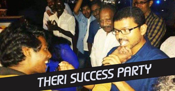 Check out the photos of Vijay's Theri Success Party. Celebs like Vijay, Meena, Atlee, Mahendran and others graced the event.