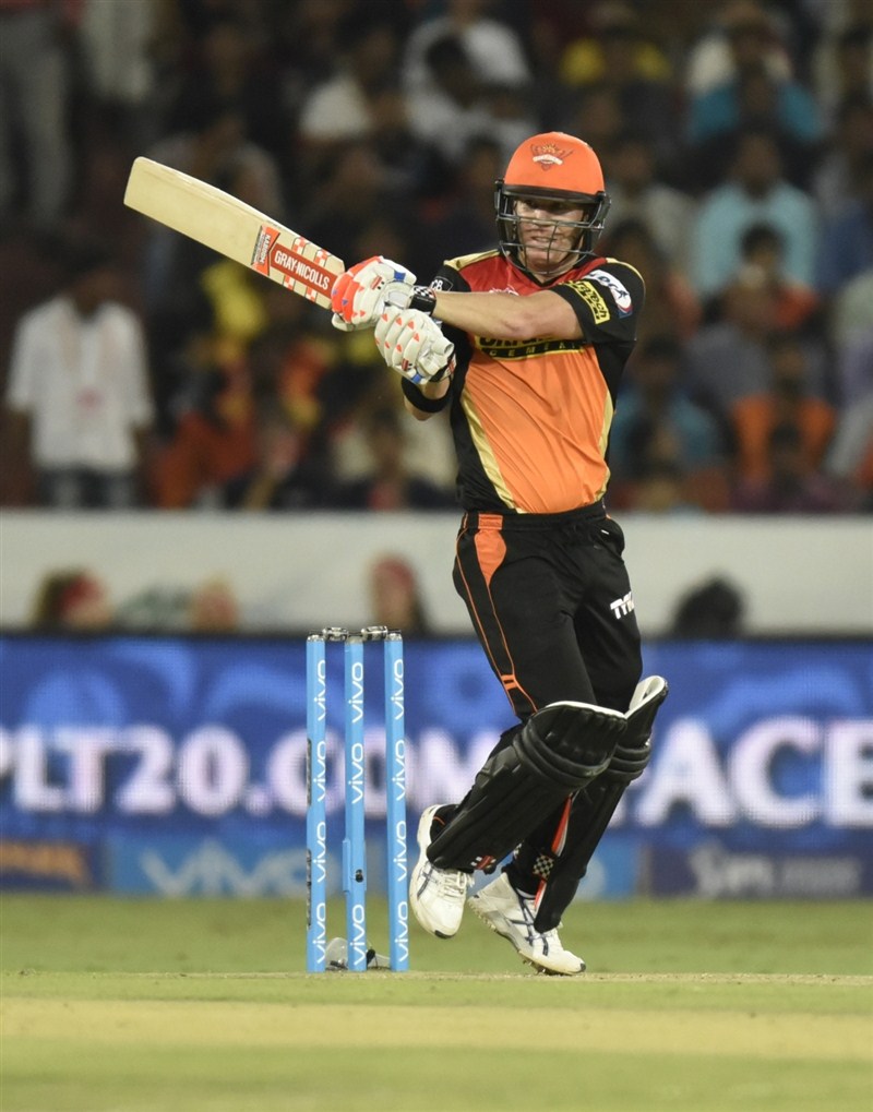 Leading from the front, skipper David Warner smashed an unbeaten 90 to single-handedly steer Sunrisers Hyderabad to a comfortable seven-wicket victory over Mumbai Indians in an Indian Premier League (IPL) match at the Rajiv Gandhi International Stadium on Monday. David Warner,IPL 2016,Sunrisers Hyderabad,Mumbai Indians,Indian Premier League,Indian Premier League 2016,Indian Premier League 9,Sunrisers Hyderabad beat Mumbai Indians,IPL 2016 pics,IPL 2016 images,IPL 2016 photos,IPL 2016 pictures