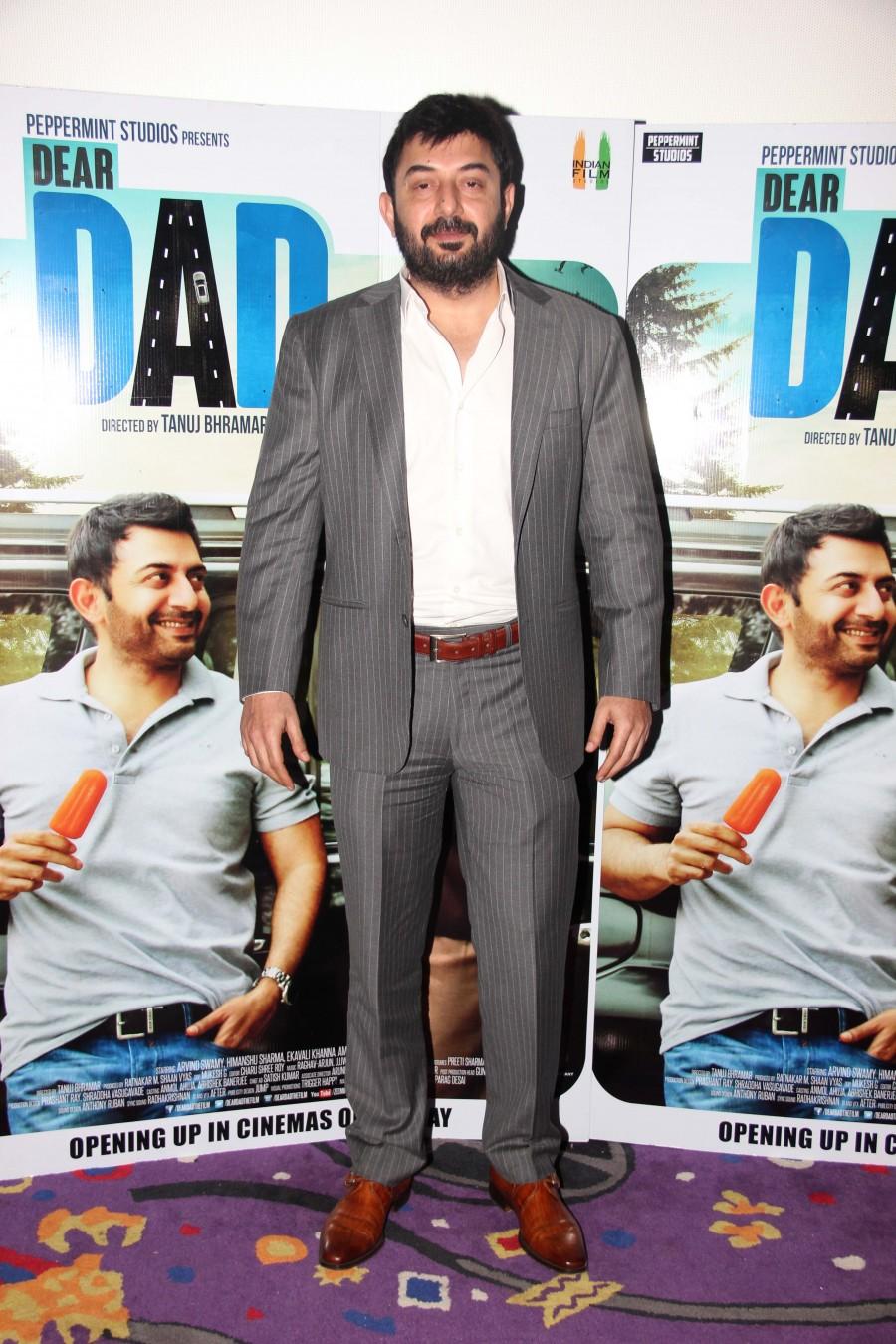 South Indian and Bollywood actor Arvind Swamy during the song launch of film Dear Dad in Mumbai. Arvind Swamy,Arvind Swamy at Dear Dad song launch,Dear Dad song launch,Dear Dad song,Dear Dad,Bollywood movie Dear Dad,Dear Dad song launch pics,Dear Dad song launch images,Dear Dad song launch stills,Dear Dad song launch pictures
