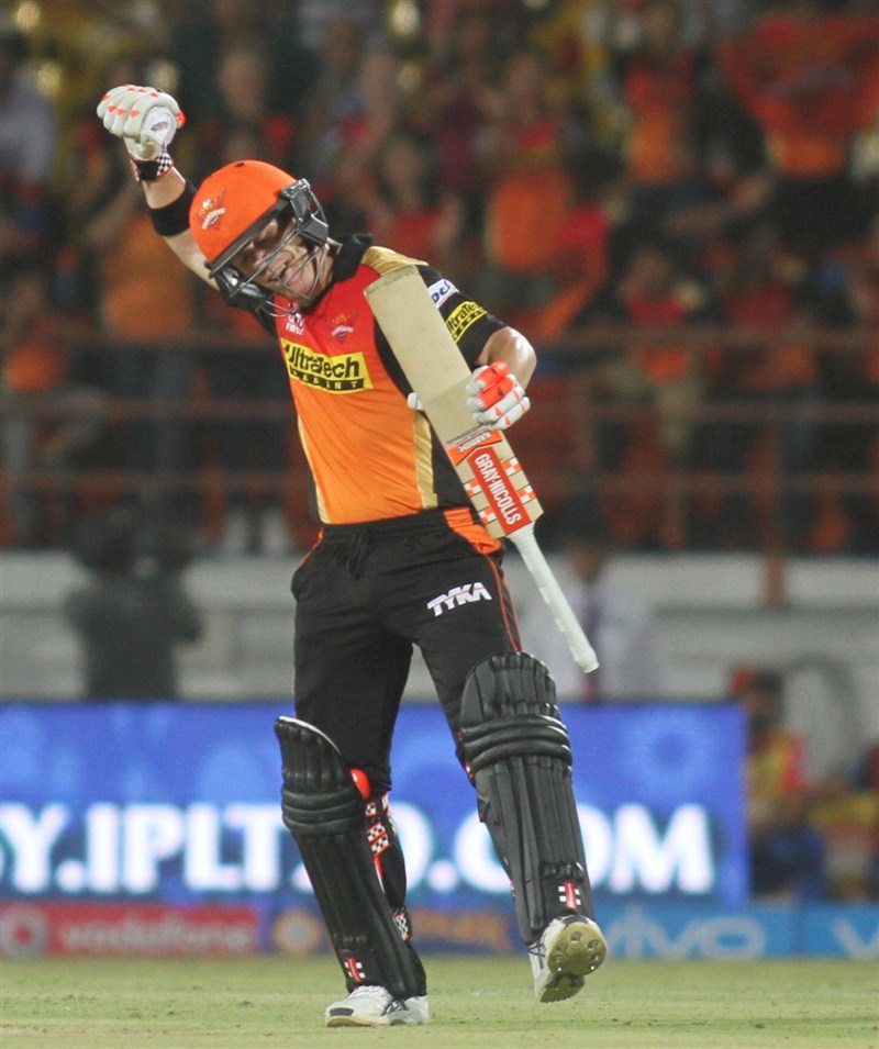 Sunrisers Hyderabad ended Gujarat Lions' three-match winning streak with a 10-wicket thumping win in an Indian Premier League (IPL) encounter at the Saurashtra Cricket Association Stadium on Thursday. Sunrisers Hyderabad beat Gujarat Lions,Sunrisers Hyderabad beat Gujarat Lions by 10 wickets,Sunrisers Hyderabad,Gujarat Lions,Indian Premier League,Indian Premier League 2016,Indian Premier League 9,IPL 2016,IPL 9,IPL,IPL pics,IPL images,IPL photos,IPL pi