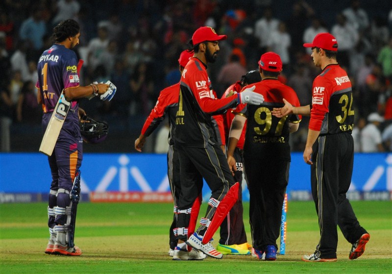 Star batsmen A.B. de Villiers and Virat Kohli smashed quick-fire half-centuries followed by a disciplined bowling effort which guided Royal Challengers Bangalore to a comfortable 13-run victory over Rising Pune Supergiants in an Indian Premier League (IPL) contest on Friday. Royal Challengers Bangalore beat Rising Pune Supergiants,Royal Challengers Bangalore,Rising Pune Supergiants,RPS vs RCB,RPS beat RCB,A.B. de Villiers,Virat Kohli,IPL 2016,IPL 9,IPL,Indian Premier League,Indian Premier League 2016,Indian Premier League 9