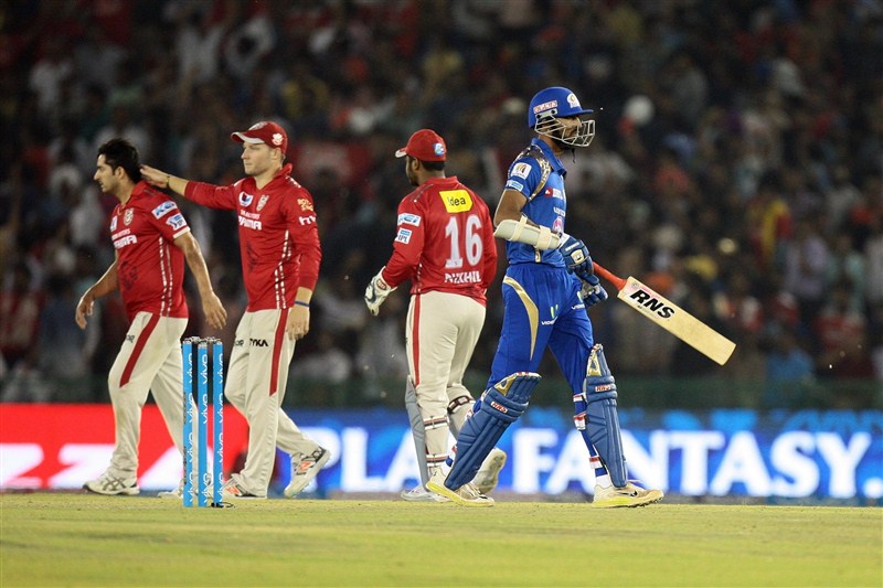 Mumbai Indians defeated Kings XI Punjab by 25 runs to bag their third victory in the Indian Premier League (IPL) at the Punjab Cricket Association Stadium on Monday. Mumbai Indians beats Kings XI Punjab,Mumbai Indians beats Kings XI Punjab by 25 runs,Mumbai Indians,Kings XI Punjab,Indian Premier League,Indian Premier League 2016,Indian Premier League 9,IPL 2016,IPL,IPL 9,IPL pics,IPL images,IPL photos,IPL stills,IPL p