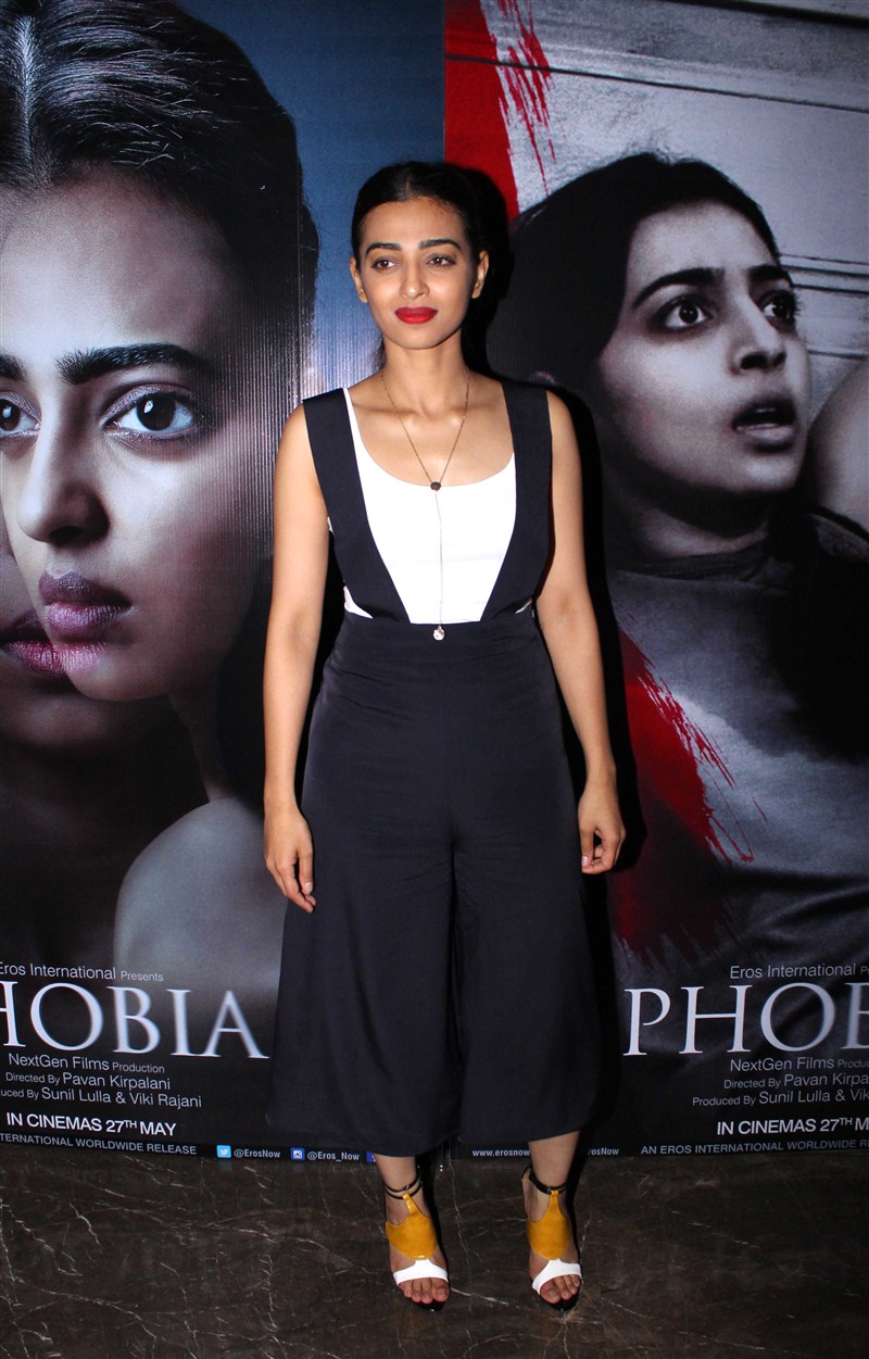 Bollywood actress Radhika Apte during the trailer launch film Phobia in Mumbai. Radhika Apte,Phobia,Phobia trailer,Phobia trailer launch,Radhika Apte at Phobia trailer launch,actress Radhika Apte,Radhika Apte latest pics,Radhika Apte latest images,Radhika Apte latest stills,Radhika Apte latest pictures