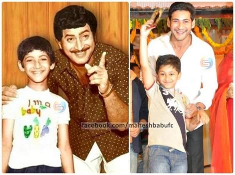 Mahesh with his son Gautham Krishna